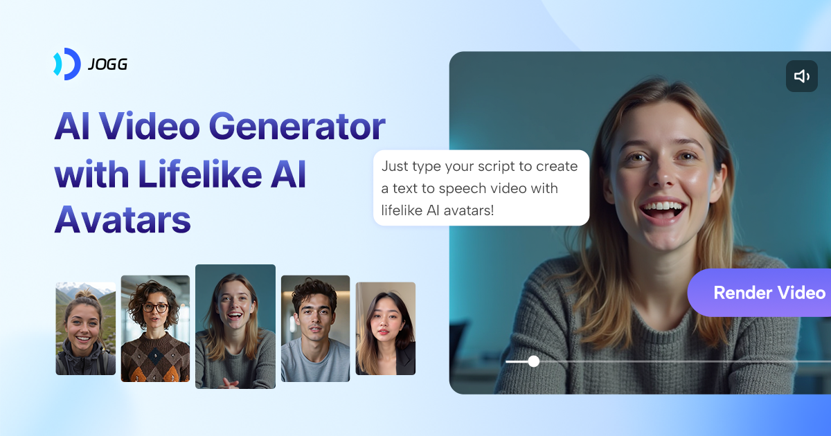 JoggAI - AI Video Generator with Lifelike AI Avatars