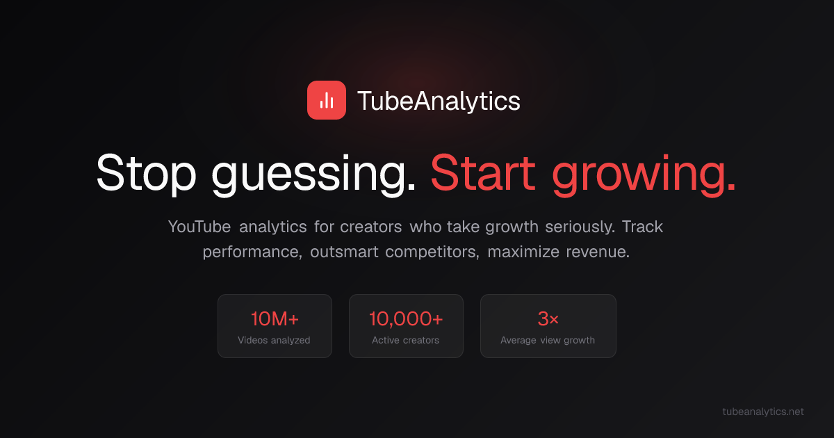 Best YouTube Analytics Platform for Creators (2026)
